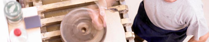 picture of a stone being grained
