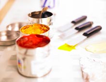 Picture - ink cans and knives