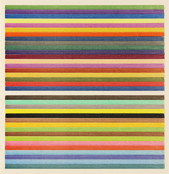 Lee Turner - stripe drawing 16-329