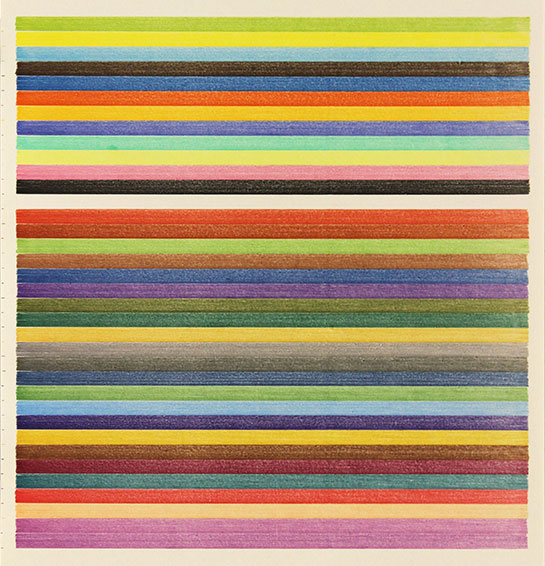 Lee Turner - stripe drawing 16-331