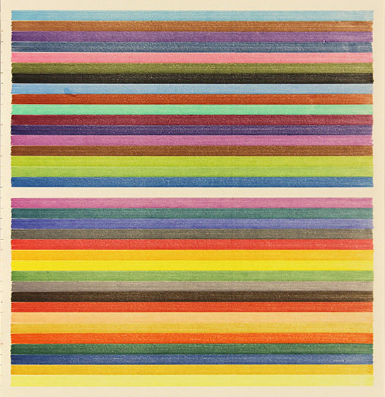 Lee Turner - stripe drawing 16-332