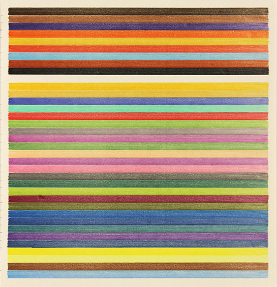 Lee Turner - stripe drawing 16-333