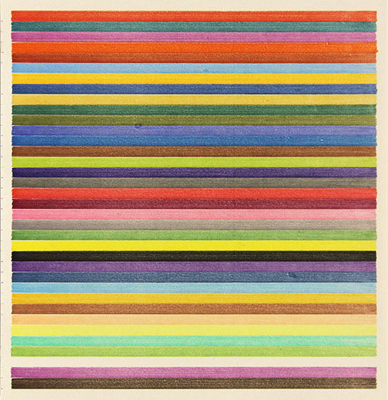 Lee Turner - stripe drawing 16-334