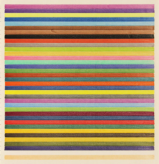 Lee Turner - stripe drawing 16-337