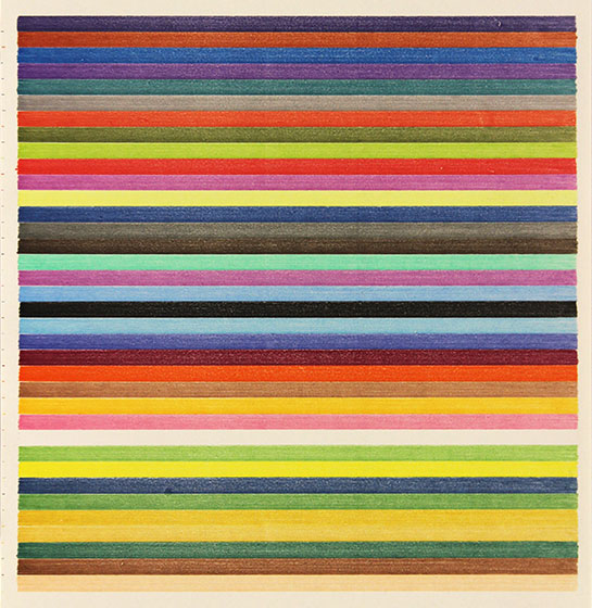 Lee Turner - stripe drawing 16-344