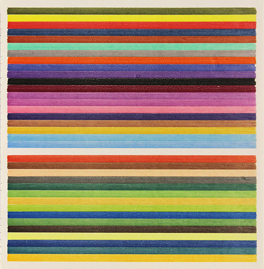 Lee Turner - stripe drawing 16-354