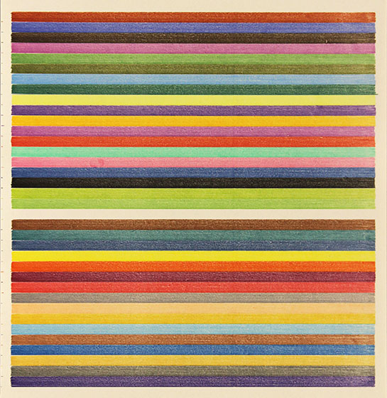 Lee Turner - stripe drawing 16-355