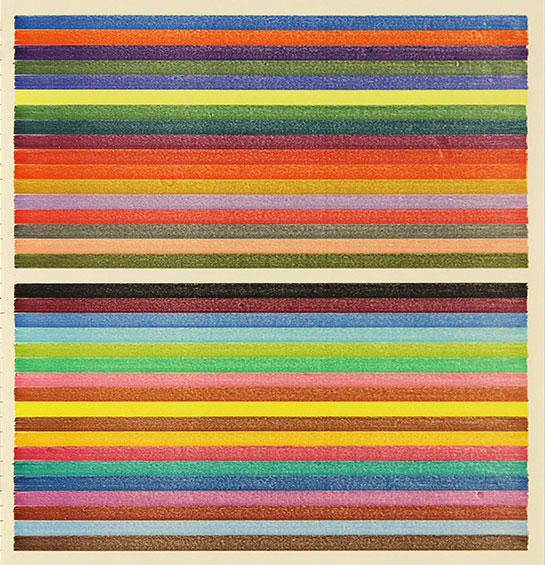 Lee Turner - stripe drawing 16-366