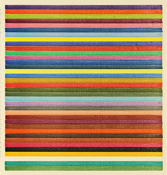 Lee Turner - stripe drawing 16-373