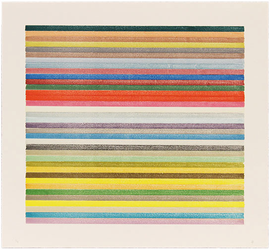 Lee Turner - stripe lithograph 16-409