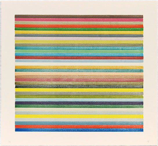 Lee Turner - stripe lithograph 16-411