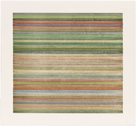 Lee Turner - stripe lithograph 16-415
