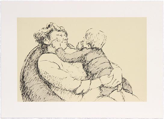 Norman Cornish - Grandmother and Child